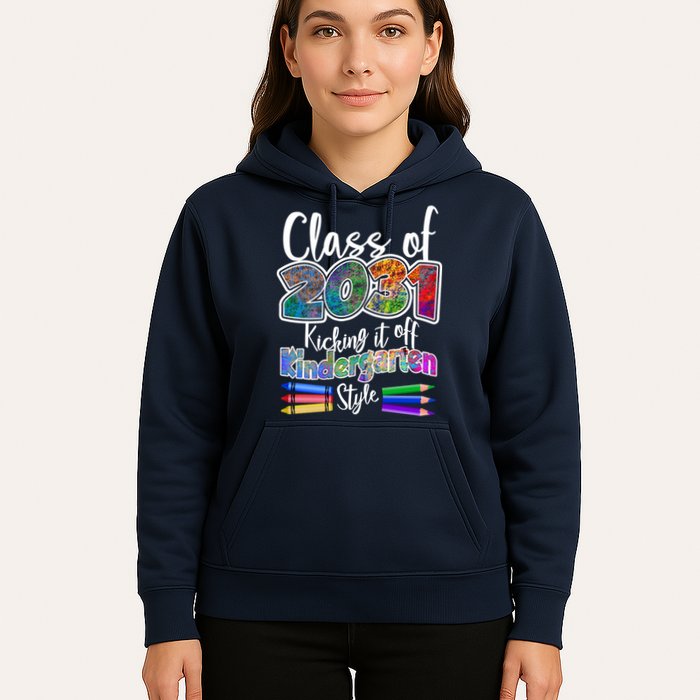 Class Of 2031 Kicking It Off Kindergarten Style Hoodie
