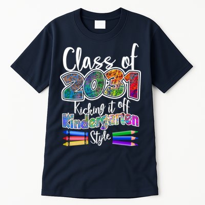 Class Of 2031 Kicking It Off Kindergarten Style Tall T-Shirt