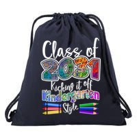 Class Of 2031 Kicking It Off Kindergarten Style Drawstring Bag