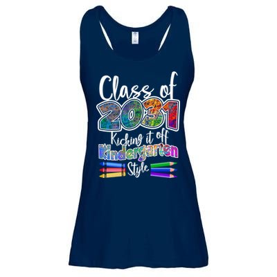 Class Of 2031 Kicking It Off Kindergarten Style Ladies Essential Flowy Tank