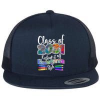Class Of 2031 Kicking It Off Kindergarten Style Flat Bill Trucker Hat