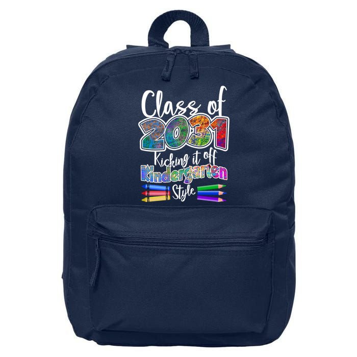 Class Of 2031 Kicking It Off Kindergarten Style 16 in Basic Backpack