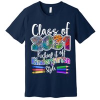 Class Of 2031 Kicking It Off Kindergarten Style Premium T-Shirt