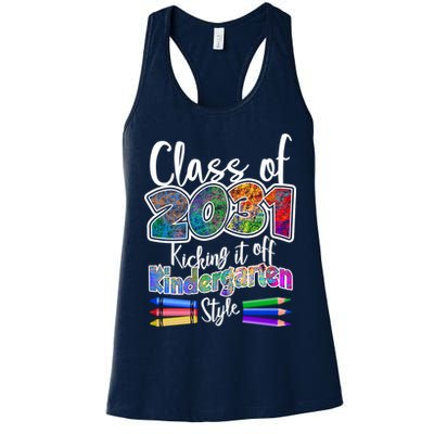 Class Of 2031 Kicking It Off Kindergarten Style Womens Tank Top