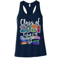 Class Of 2031 Kicking It Off Kindergarten Style Womens Tank Top