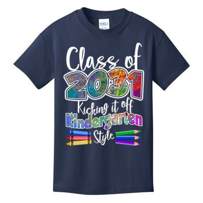 Class Of 2031 Kicking It Off Kindergarten Style Kids T-Shirt
