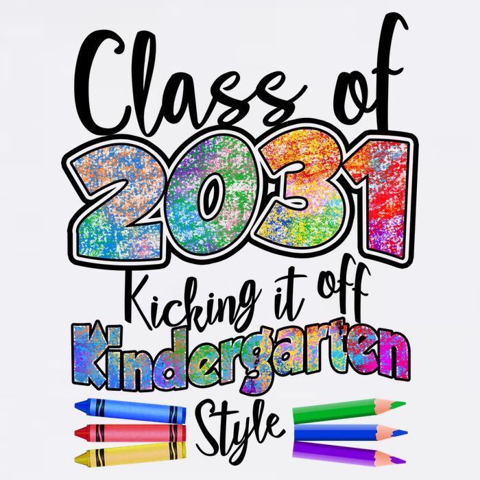 Class Of 2031 Kicking It Off Kindergarten Style Garment-Dyed Sweatshirt