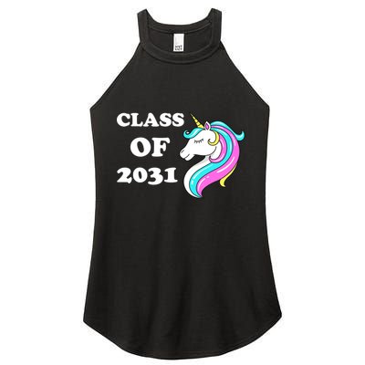 Class Of 2031 Unicorn Women's Perfect Tri Rocker Tank