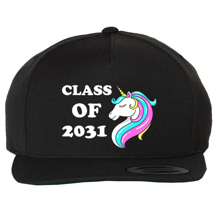 Class Of 2031 Unicorn Wool Snapback Cap
