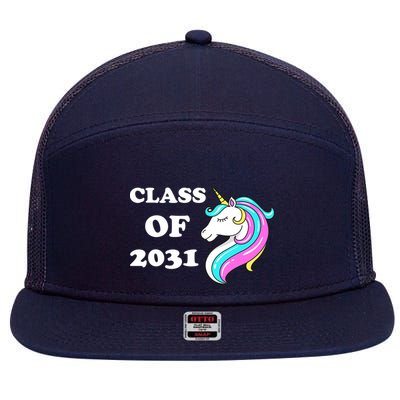 Class Of 2031 Unicorn 7 Panel Mesh Trucker Snapback Hat