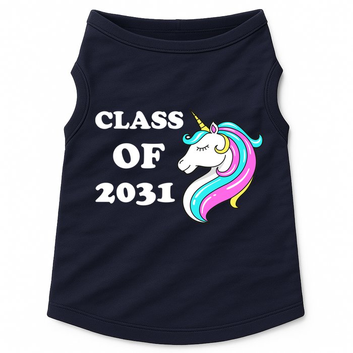 Class Of 2031 Unicorn Doggie Tank