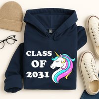 Class Of 2031 Unicorn Hoodie