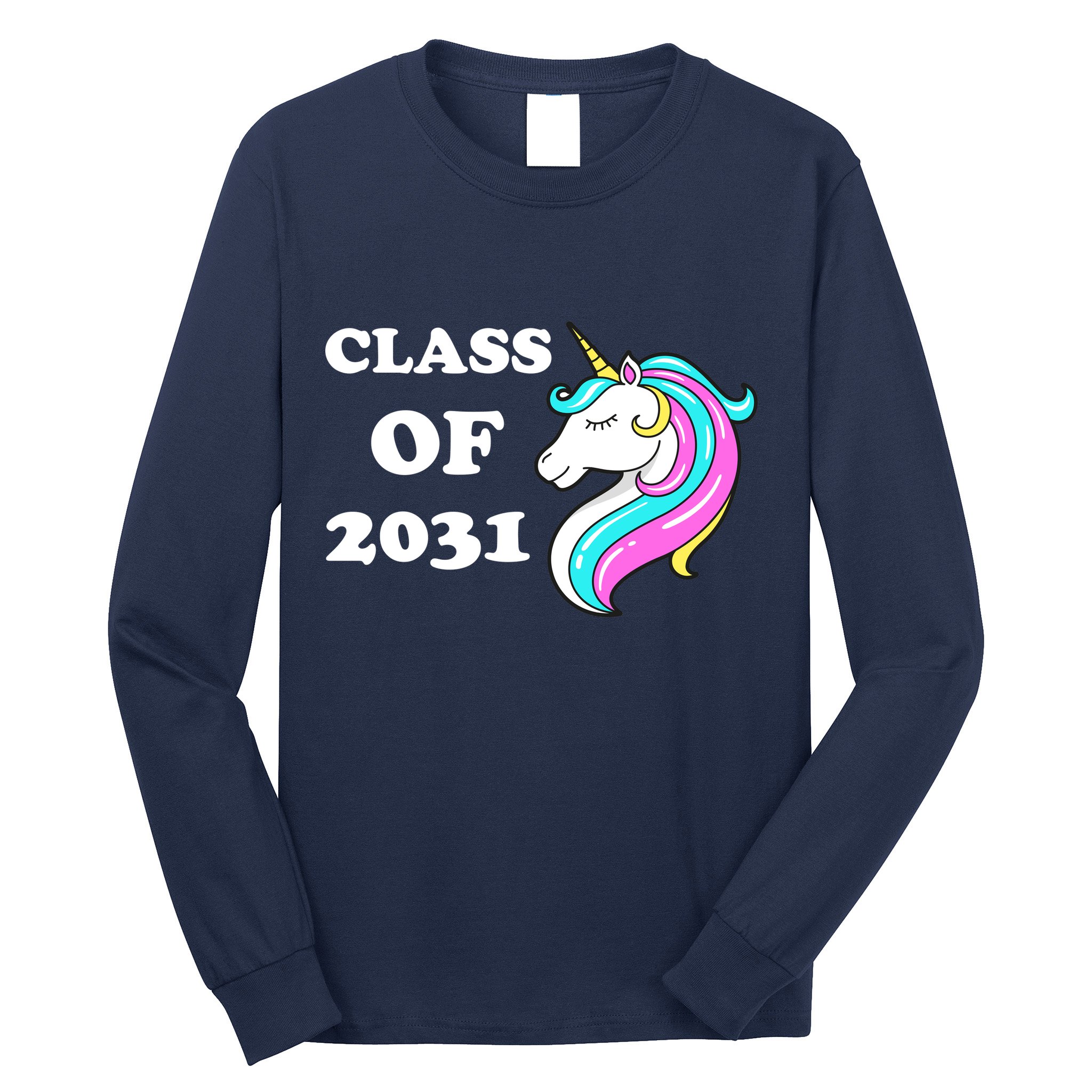 Class Of 2031 Unicorn Long Sleeve Shirt