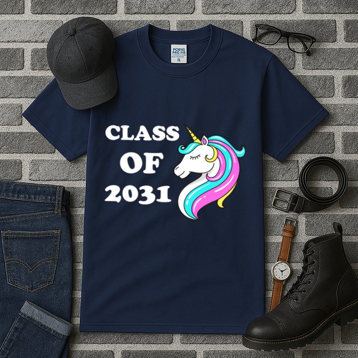 Class Of 2031 Unicorn Tall T-Shirt