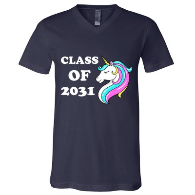 Class Of 2031 Unicorn V-Neck T-Shirt