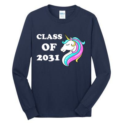 Class Of 2031 Unicorn Tall Long Sleeve T-Shirt