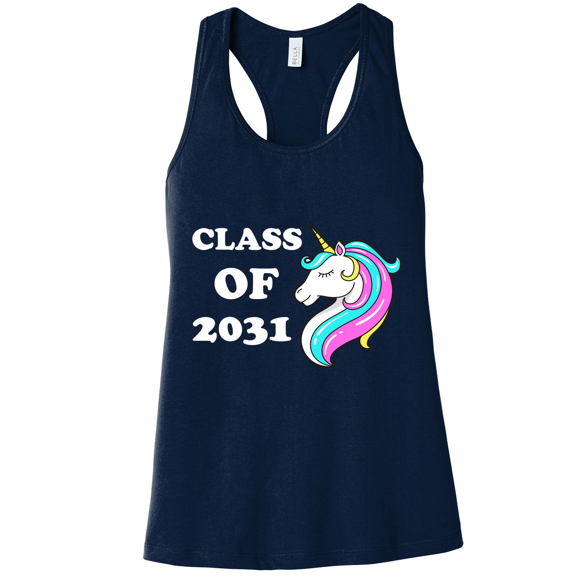 Class Of 2031 Unicorn Womens Tank Top