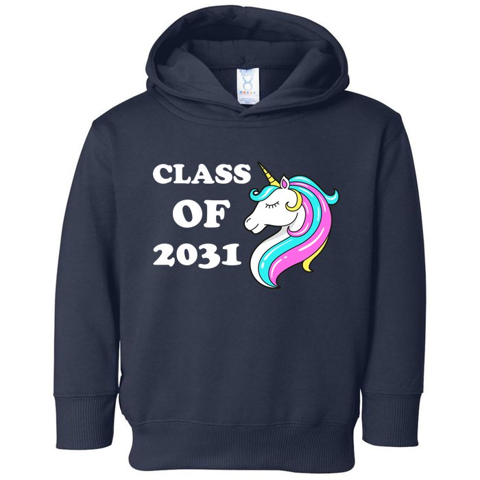 Class Of 2031 Unicorn Toddler Hoodie