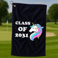 Class Of 2031 Unicorn Golf Towel