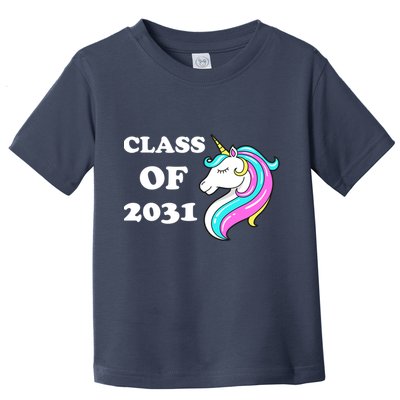 Class Of 2031 Unicorn Toddler T-Shirt