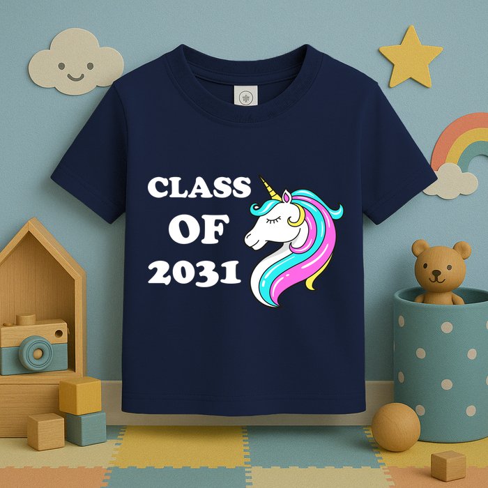 Class Of 2031 Unicorn Toddler T-Shirt