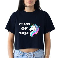 Class Of 2031 Unicorn Crop Top