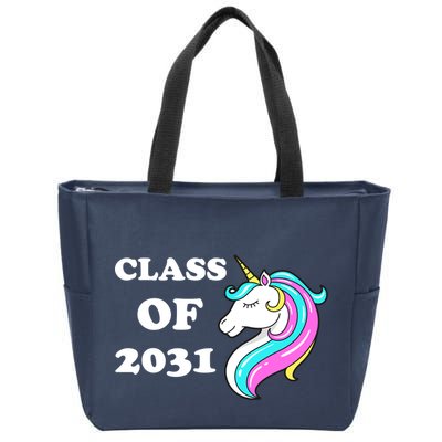 Class Of 2031 Unicorn Zip Tote Bag