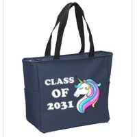 Class Of 2031 Unicorn Zip Tote Bag