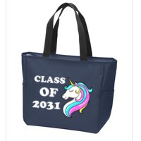 Class Of 2031 Unicorn Zip Tote Bag