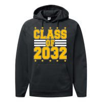 Class Of 2032 First Day Of Kindergarten Performance Fleece Hoodie