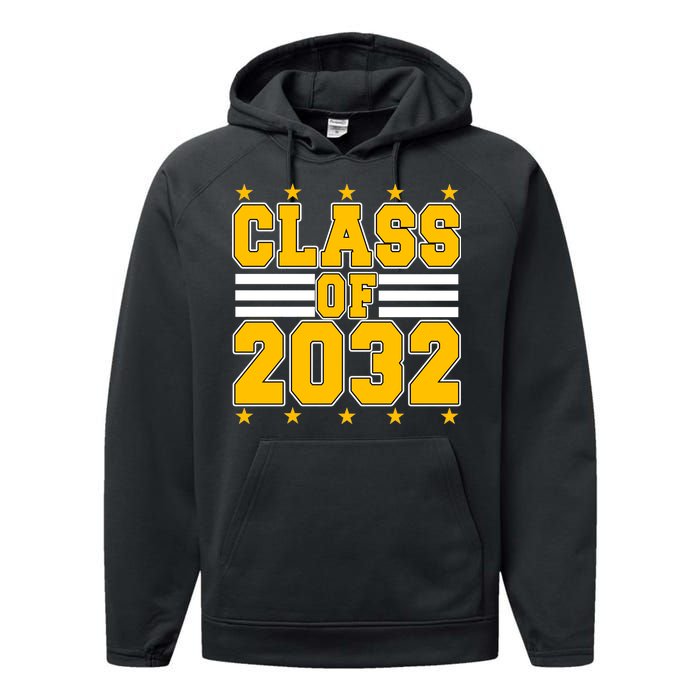 Class Of 2032 First Day Of Kindergarten Performance Fleece Hoodie