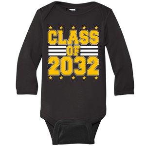 Class Of 2032 First Day Of Kindergarten Baby Long Sleeve Bodysuit