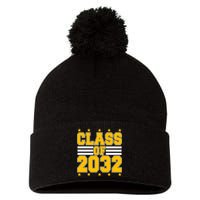 Class Of 2032 First Day Of Kindergarten Pom Pom 12in Knit Beanie