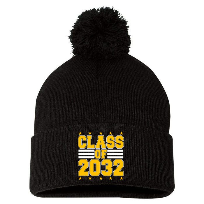 Class Of 2032 First Day Of Kindergarten Pom Pom 12in Knit Beanie