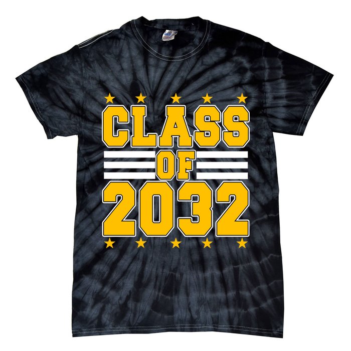Class Of 2032 First Day Of Kindergarten Tie-Dye T-Shirt