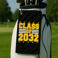 Class Of 2032 First Day Of Kindergarten Golf Towel