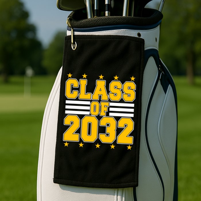 Class Of 2032 First Day Of Kindergarten Golf Towel