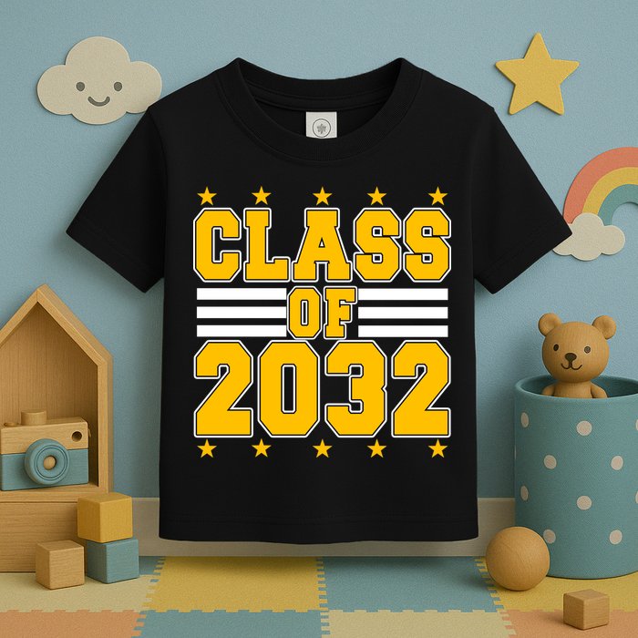 Class Of 2032 First Day Of Kindergarten Toddler T-Shirt