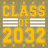 Class Of 2032 First Day Of Kindergarten Garment-Dyed Women's Muscle Tee