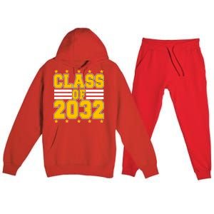 Class Of 2032 First Day Of Kindergarten Premium Hooded Sweatsuit Set