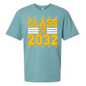 Class Of 2032 First Day Of Kindergarten Sueded Cloud Jersey T-Shirt