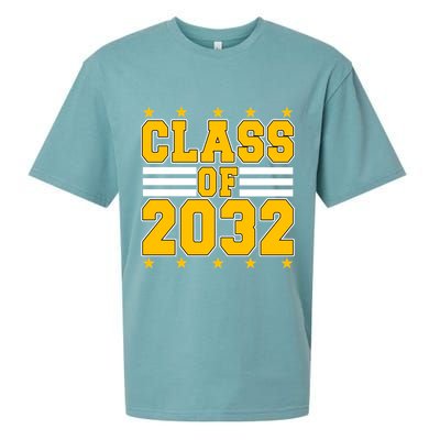Class Of 2032 First Day Of Kindergarten Sueded Cloud Jersey T-Shirt