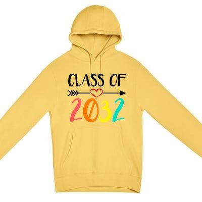 Class Of 2032 First Day Of School Kindergarten Premium Pullover Hoodie