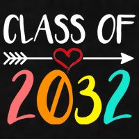 Class Of 2032 First Day Of School Kindergarten Ladies PosiCharge Tri-Blend Wicking Tank