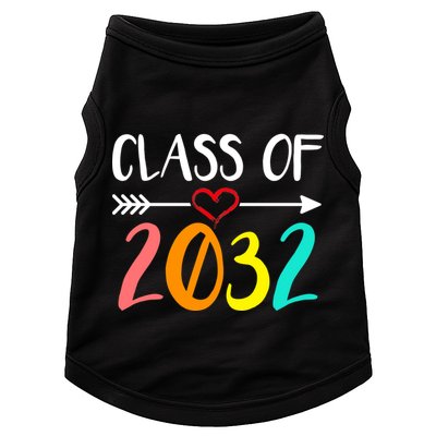 Class Of 2032 First Day Of School Kindergarten Doggie Tank