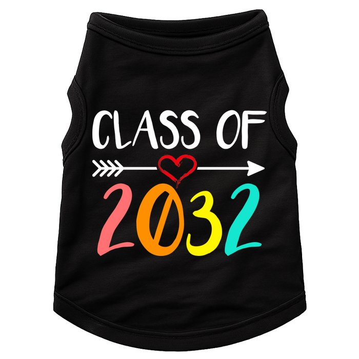 Class Of 2032 First Day Of School Kindergarten Doggie Tank