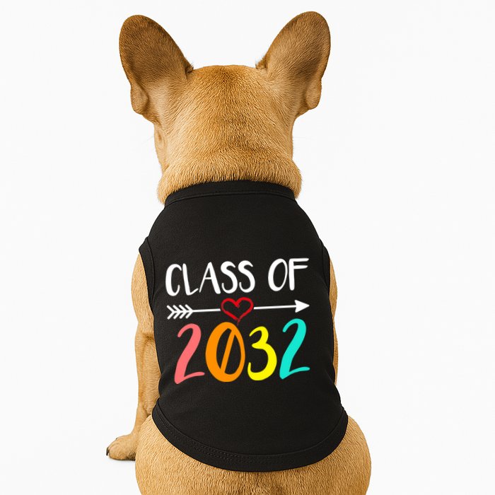 Class Of 2032 First Day Of School Kindergarten Doggie Tank
