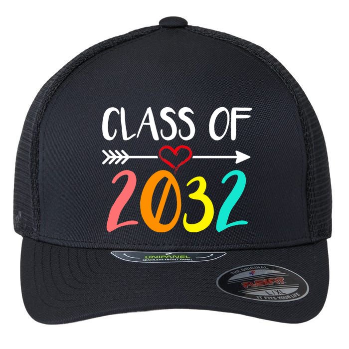 Class Of 2032 First Day Of School Kindergarten Flexfit Unipanel Trucker Cap
