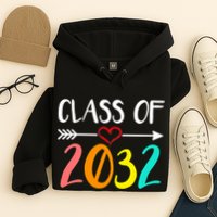Class Of 2032 First Day Of School Kindergarten Hoodie
