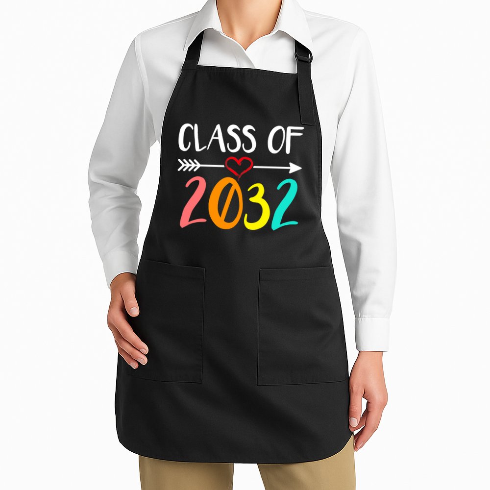 Class Of 2032 First Day Of School Kindergarten Apron